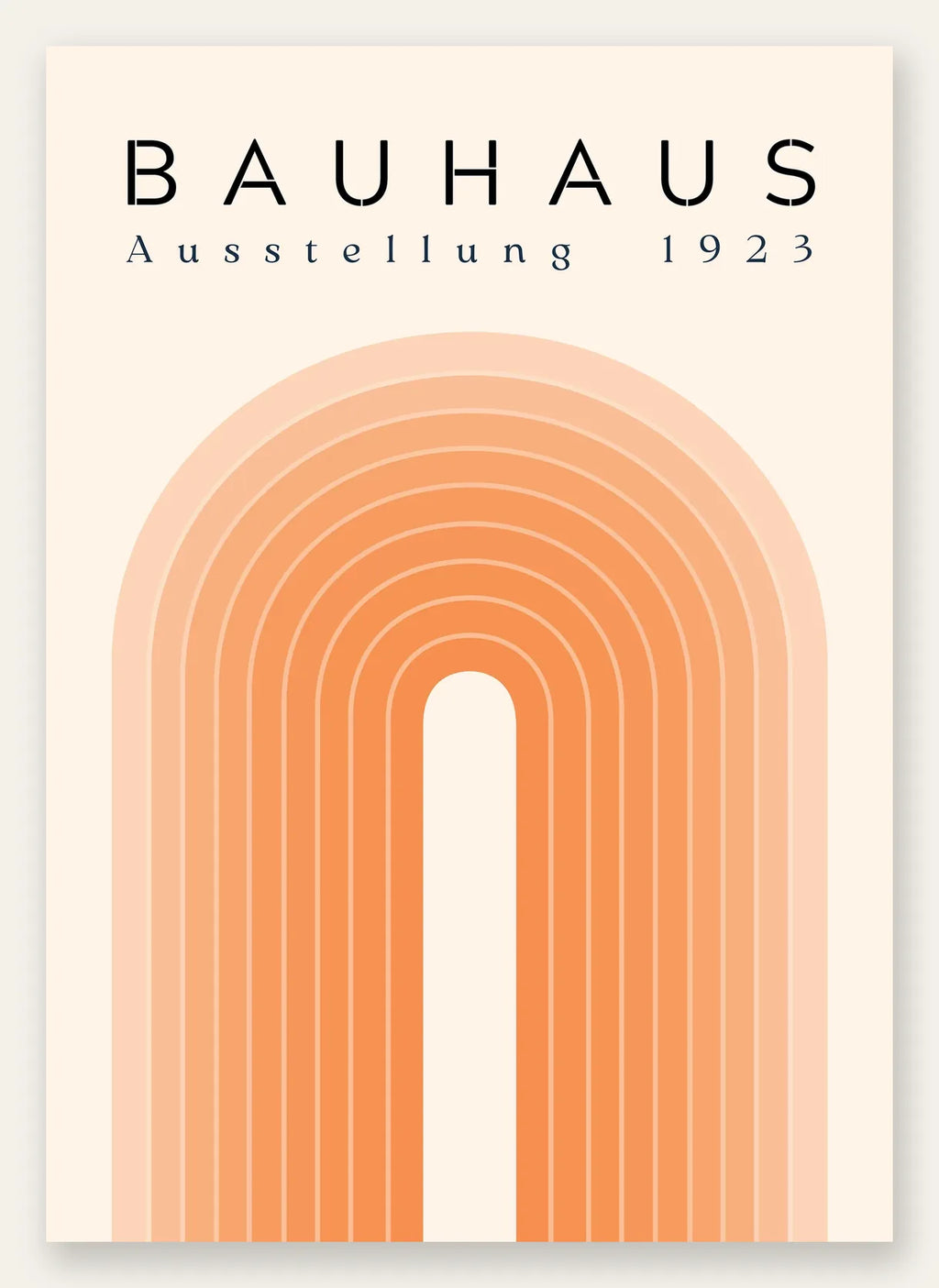 Sabliers Noirs, affiche Bauhaus geometrique sur fond colore
