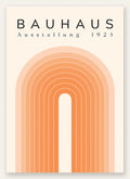 Sabliers Noirs, affiche Bauhaus geometrique sur fond colore