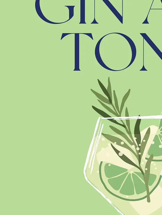 Gros plan sur le verre gin tonic, citron vert et romarin