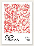 Affiche filet infini rouge de Kusama art japonais