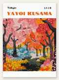Affiche foret printaniere de Kusama art japonais
