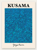 Affiche pois bleus de Kusama art japonais