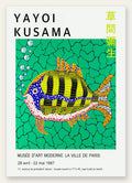 Affiche poisson a pois de Kusama art japonais