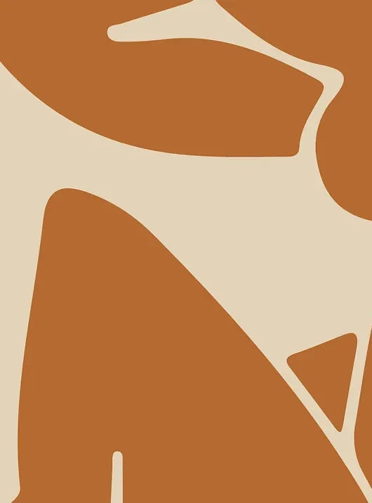 Gros plan sur la silhouette nue reclinee, grain du papier 275 g/m2 et textures des decoupes visibles
