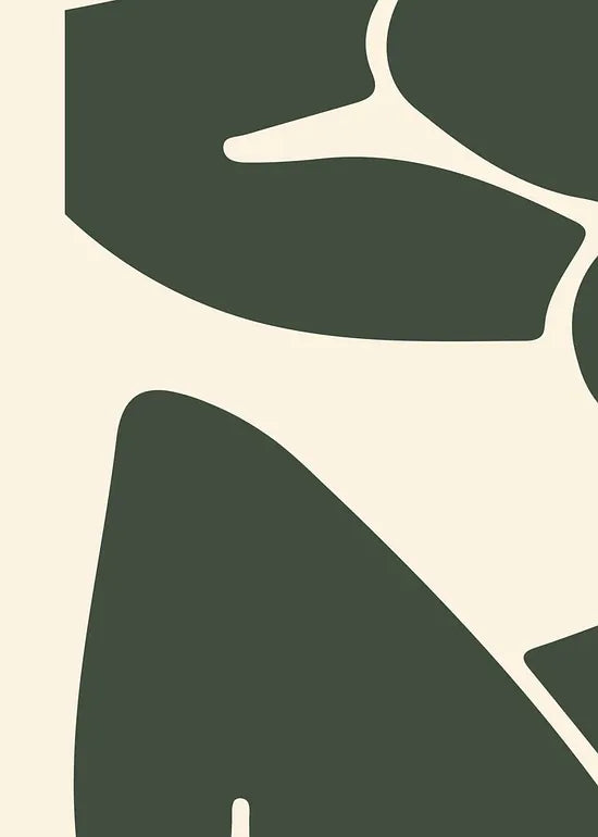 Gros plan sur le trait blanc du nu assis vert Matisse