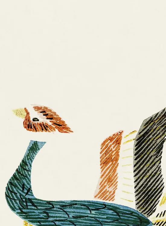 Gros plan sur grues stylisees vintage