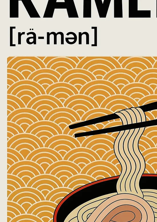 Gros plan sur le bol de ramen, l'oeuf mollet et les nouilles