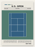Plan de court de tennis en dur bleu, US Open New York